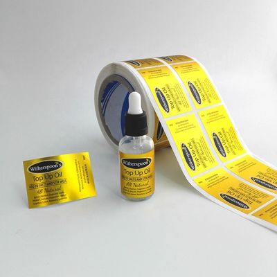 สติ๊กเกอร์ไวนิล PVC ทนความร้อน 3.5x7.6cm 30ml ฉลากขวดหยด