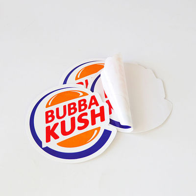 สติกเกอร์ขวดน้ำหอมสีขาว ISO9001 UV Proof Self Adhesive Vinyl Labels