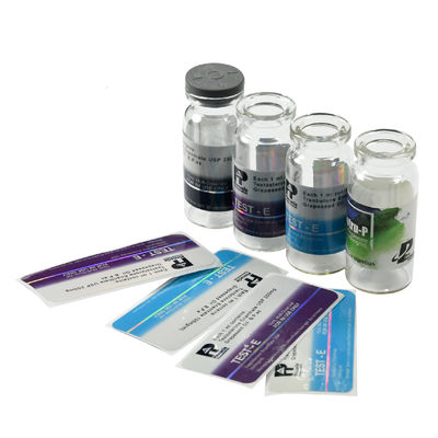 กาวที่แข็งแรง 25x60mm โฮโลแกรม 10ml Vial Labels สำหรับ Primobolan 100mg / Ml