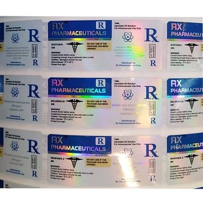 ฉลากขวดยาสี Pantone ทนความร้อนสำหรับการฉีดสเตียรอยด์