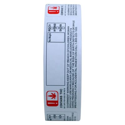 RoHS 70 มม. ความกว้างฟอยล์ทองสติกเกอร์ที่กำหนดเองสำหรับขวดหยด 10ml