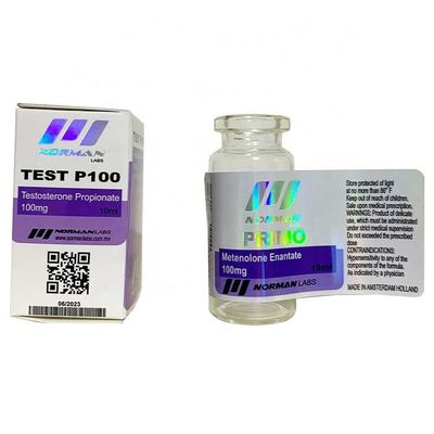 Anti Fake Holographic Vinyl 10ml Vial Labels สี CMYK สำหรับยา