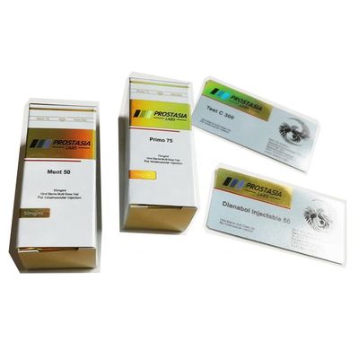 กล่องขวดเคลือบ UV 10ml, กล่องบรรจุภัณฑ์กระดาษแข็งสีขาว 300gsm