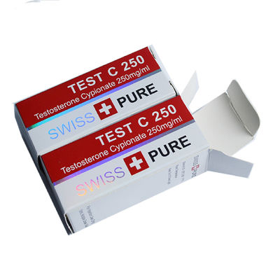 กล่องขวดเคลือบ UV 10ml, กล่องบรรจุภัณฑ์กระดาษแข็งสีขาว 300gsm