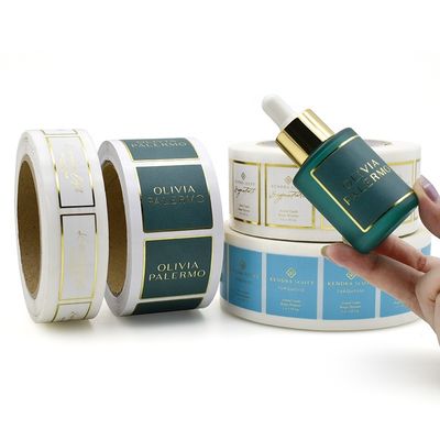 RoHS Self Adhesive 20x80mm สติ๊กเกอร์ฟอยล์สีทองเคลือบด้าน
