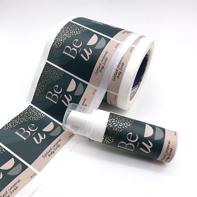 ป้ายสติกเกอร์ฟอยล์สีทอง 2x8 ซม. สติ๊กเกอร์ปั๊มทองทนความร้อน