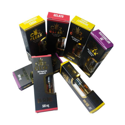 โฮโลแกรม 300g / M2 กล่องบรรจุภัณฑ์กระดาษแข็งหนา 0.45 มม. พร้อมหน้าต่างพีวีซี