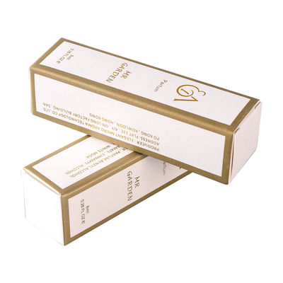 ฟอยล์สีทอง 105 มม. สูงกล่องกระดาษแข็งเครื่องสำอางสำหรับขวดน้ำหอมน้ำมันหอมระเหย