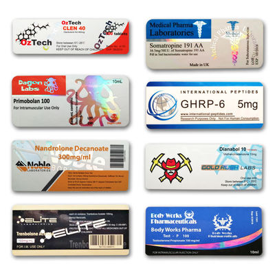 โฮโลแกรมพับได้ 300g กระดาษทำด้วยมือ 10ml Vial Boxes สำหรับเตียรอยด์