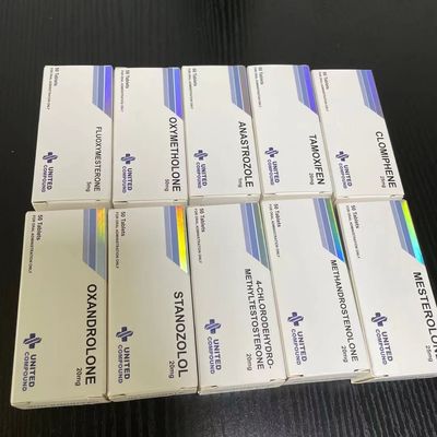 Winstrol แท็บเล็ตการพิมพ์กล่องกระดาษ, ปั๊มฟอยล์สีเงินนูนกล่องยายา